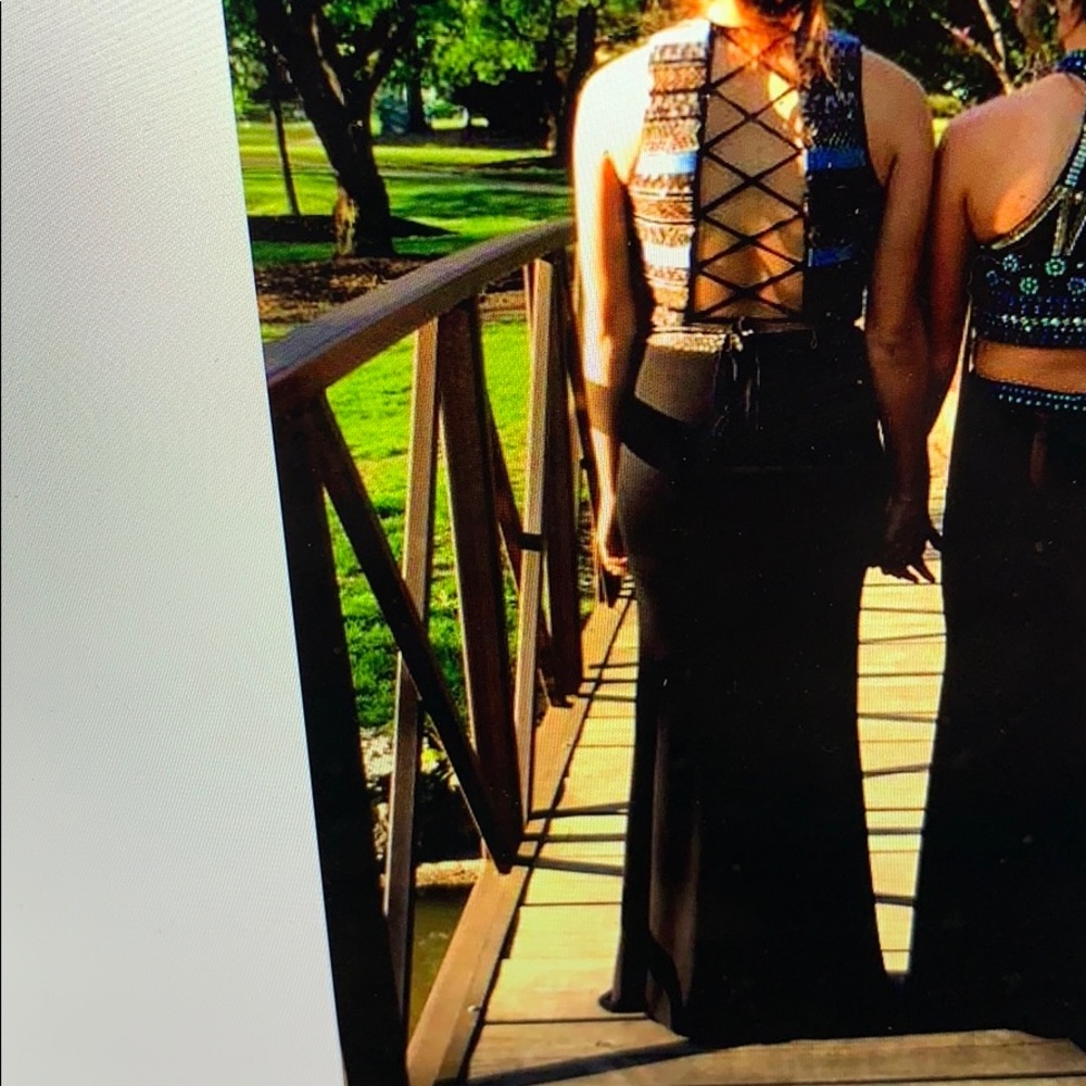 2 piece prom dress